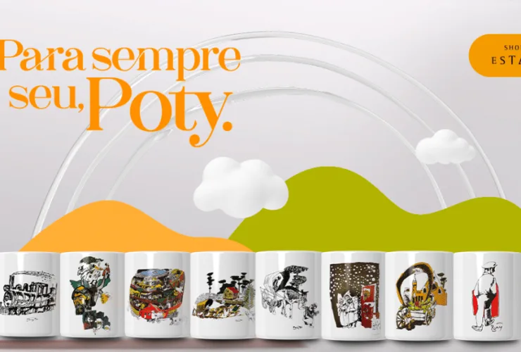Em parceria com o Solar do Rosário e Serra Verde Express, Shopping Estação lança campanha inédita em homenagem a Poty Lazzarotto e a ferrovia paranaense 