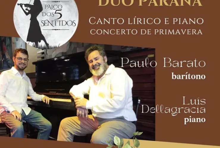 Barítono curitibano realiza apresentação intimista no palco dos 5 Sentidos