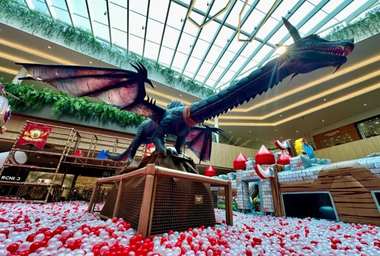 Castelos e torres gigantes chegam ao Jockey Plaza Shopping no Reino dos Dragões