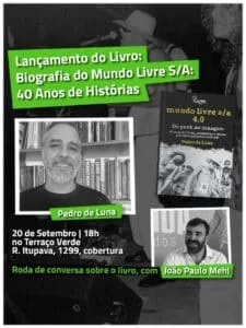 Lançamento da biografia de 40 anos do mundo livre s/a em CWB