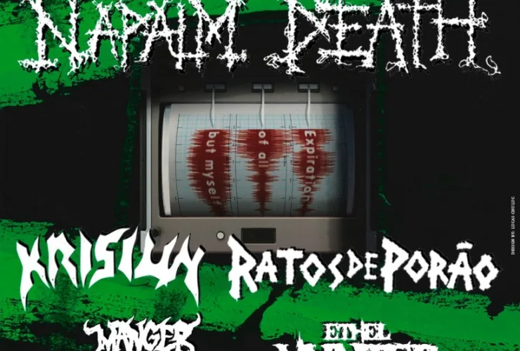 Napalm Death, Krisiun e Ratos de Porão prometem destruição sonora em show inédito em Curitiba