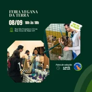 Feira Vegana da Terra Promove Adoção de Animais na Edição deste Mês