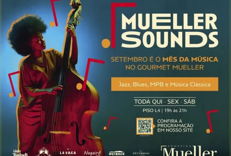 Jazz, blues e MPB na campanha Mueller Sounds do Shopping Mueller
