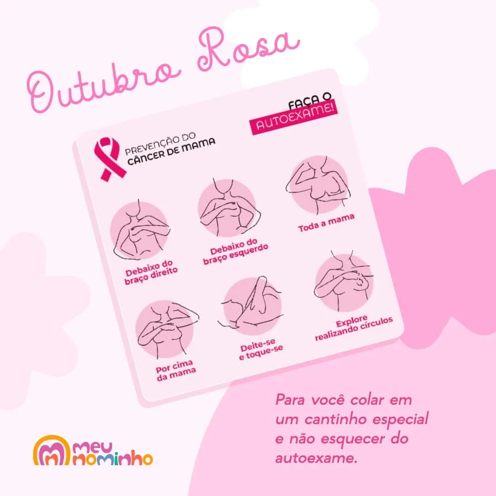 MeuNominho distribui adesivos para conscientização do câncer de mama