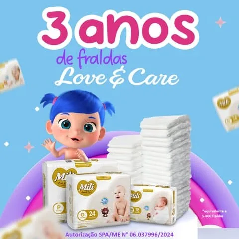 Mili sorteia 3 anos de fraldas na Expo Bebê & Gestante