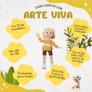 Criatividade, Produção Autoral e Peças Únicas na Próxima Edição da Feira Arte Viva CWB