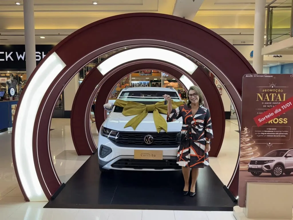 Conheça a ganhadora do T-Cross, na promoção de Natal do Shopping Curitiba
