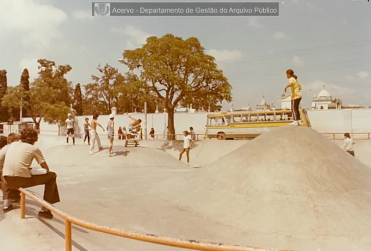 Arquivo Público revela pista de skate do Gaúcho em imagens antigas de Curitiba
