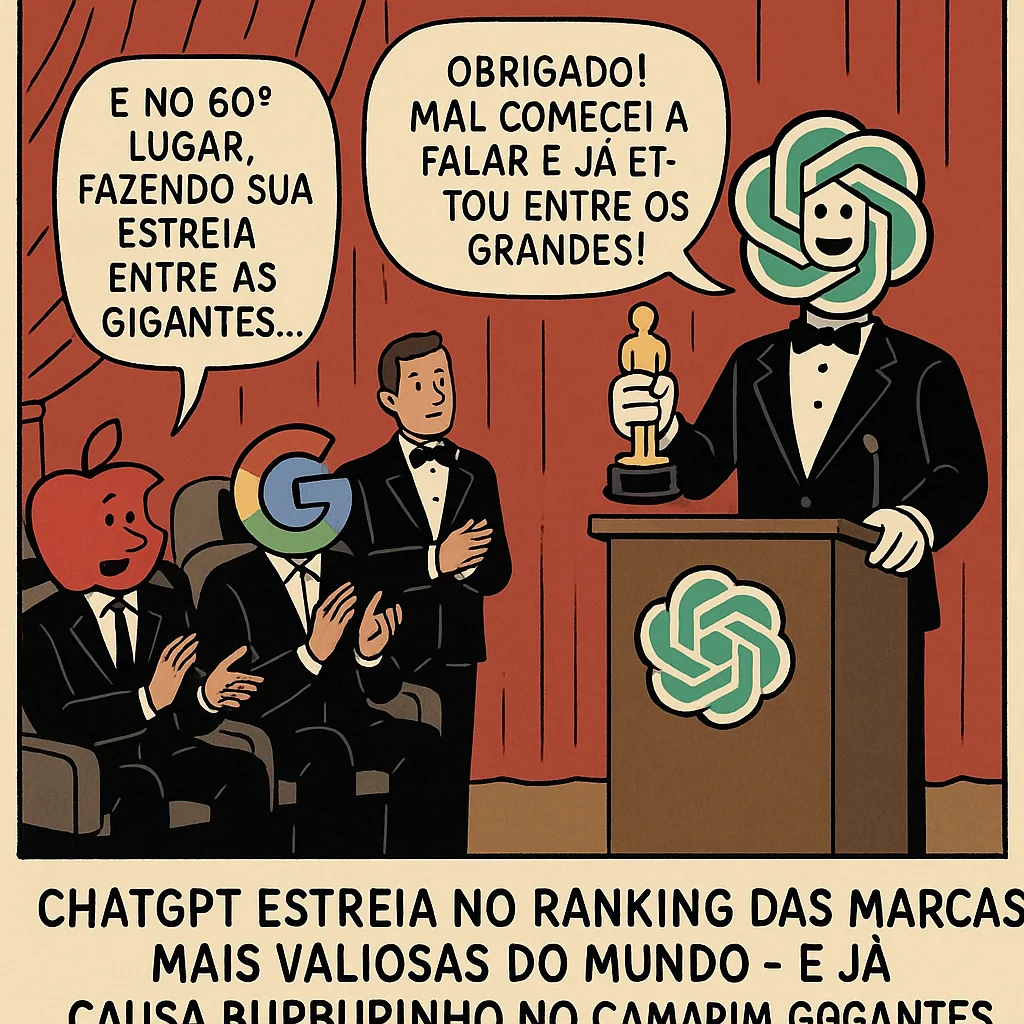 ChatGPT entra no ranking das marcas mais valiosas em 60º lugar