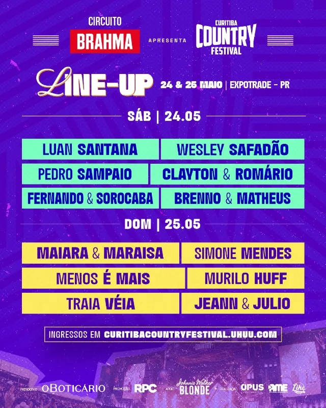 16º Curitiba Country Festival entra para a história com shows emocionantes e anuncia edição em 2026