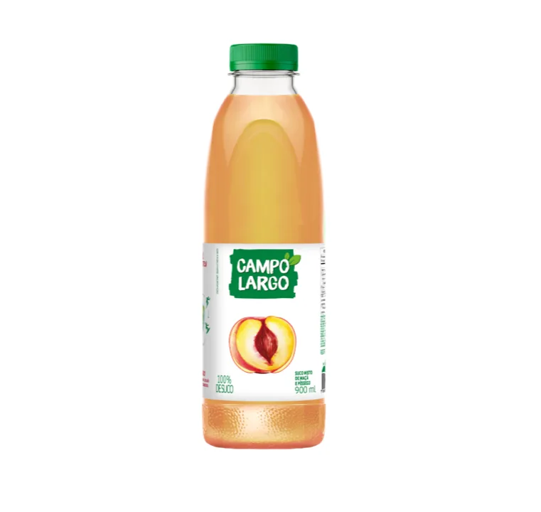 Campo Largo lança suco misto de maçã com pêssego com versão tamanho família