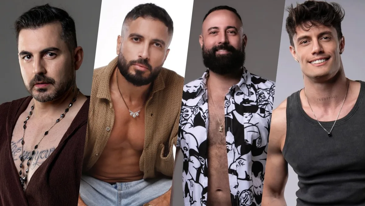 Palco iluminado do Festival Love Iguassu com público LGBTQIAPN+ vibrando ao som de DJs no Marco das Três Fronteiras em Foz do Iguaçu