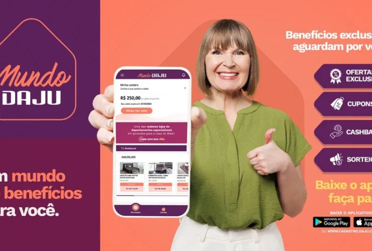 cashback e vales compras Daju