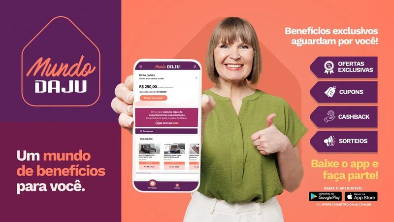 cashback e vales compras Daju