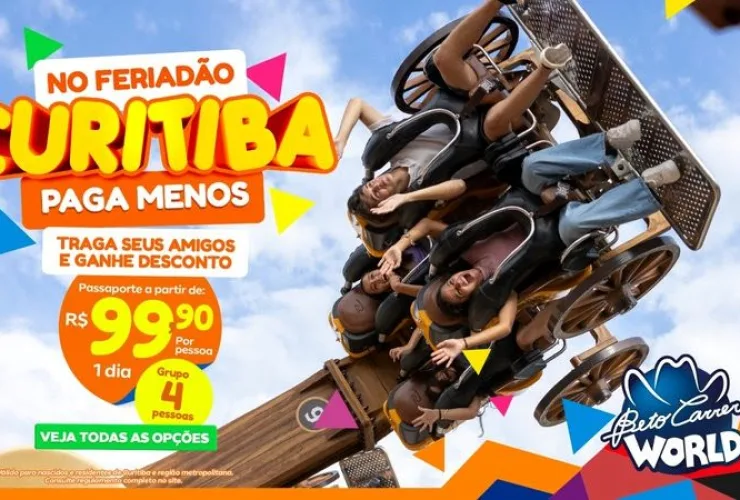 parque Beto Carrero lança promoção de feriado