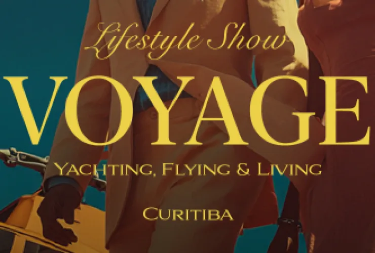 Espaço de bem-estar com yoga ou terapias no Voyage Lifestyle Show