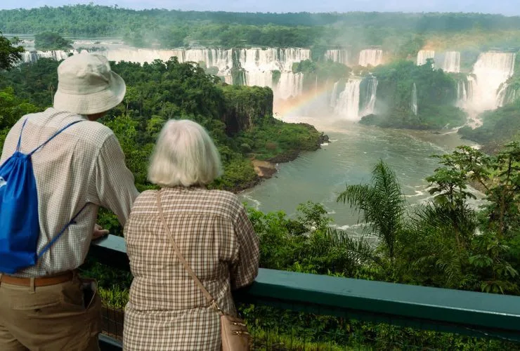 O crescimento do turismo internacional no Paraná acompanha o desempenho do país. Cataratas de Foz do Iguaçú no Paraná