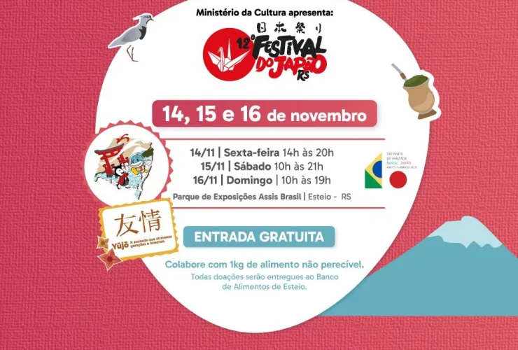 Sakura apoia o Festival do Japão RS 2025 e celebra a amizade entre Brasil e Japão