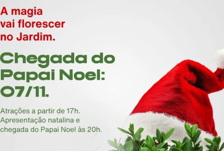 Jardim Nevado transforma o Shopping Jardim das Américas em um cenário natalino encantado com decoração, neve artificial e atrações para toda a família.