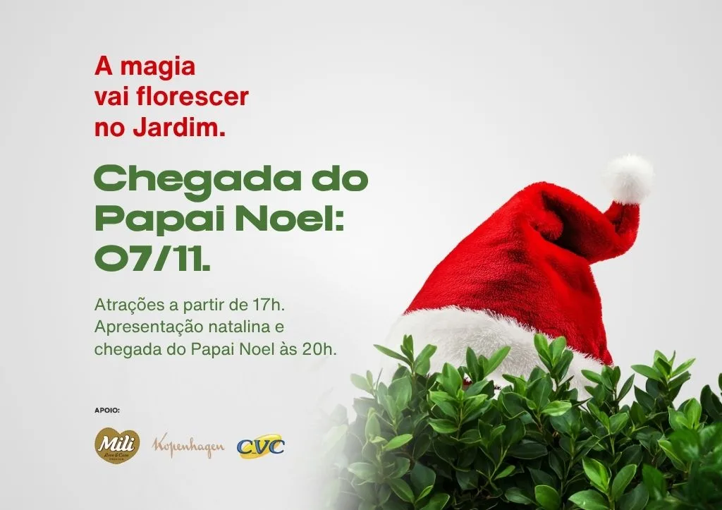 Jardim Nevado traz o clima de Natal para o Shopping Jardim das Américas