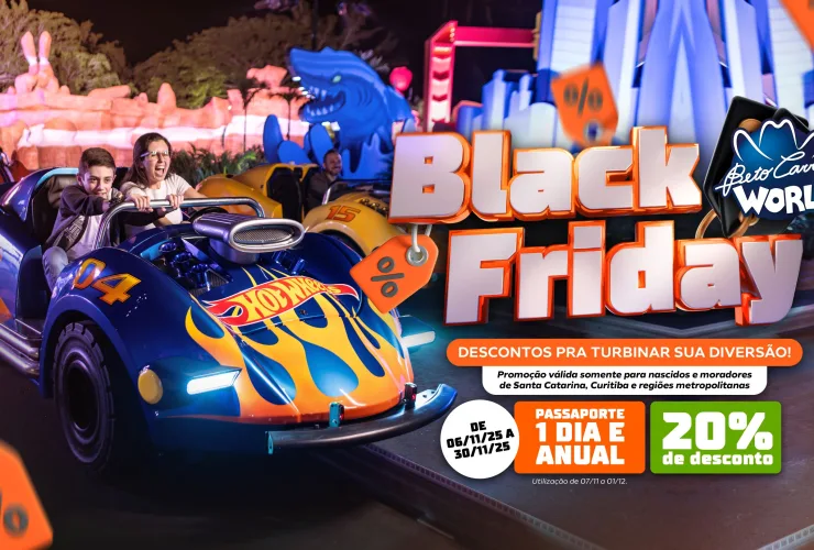 Descontos exclusivos na Black Friday do Beto Carrero World