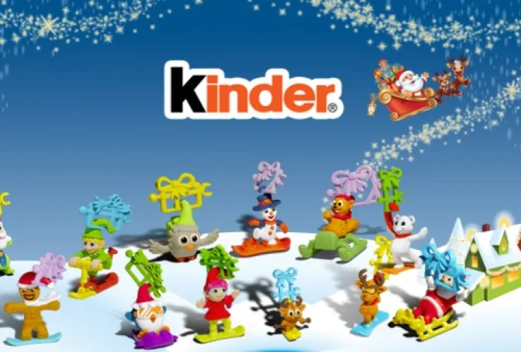 Kinder Ovo edição especial de Natal com miniaturas natalinas conectáveis
