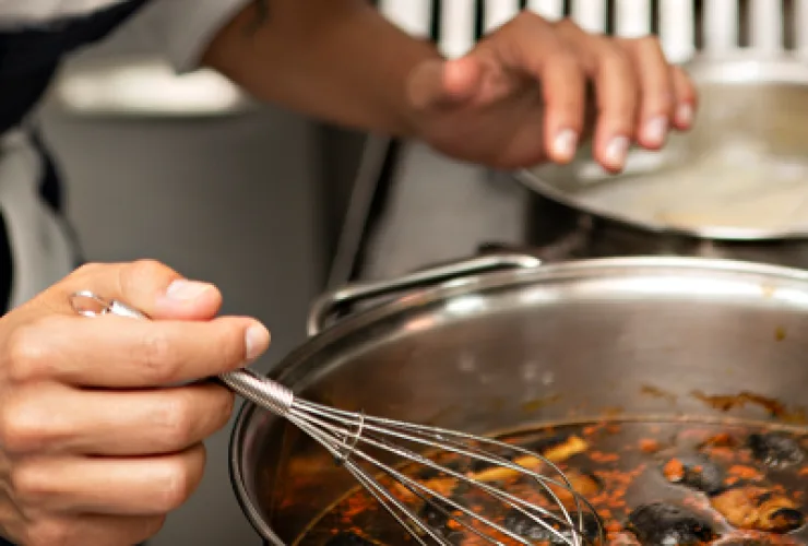 Chef Manu Buffara em gravação do Sabores do Paraná