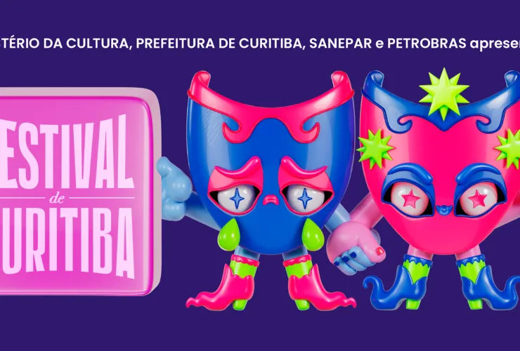 Herson Capri em cena no Teatro Guaíra durante apresentação no Festival de Curitiba