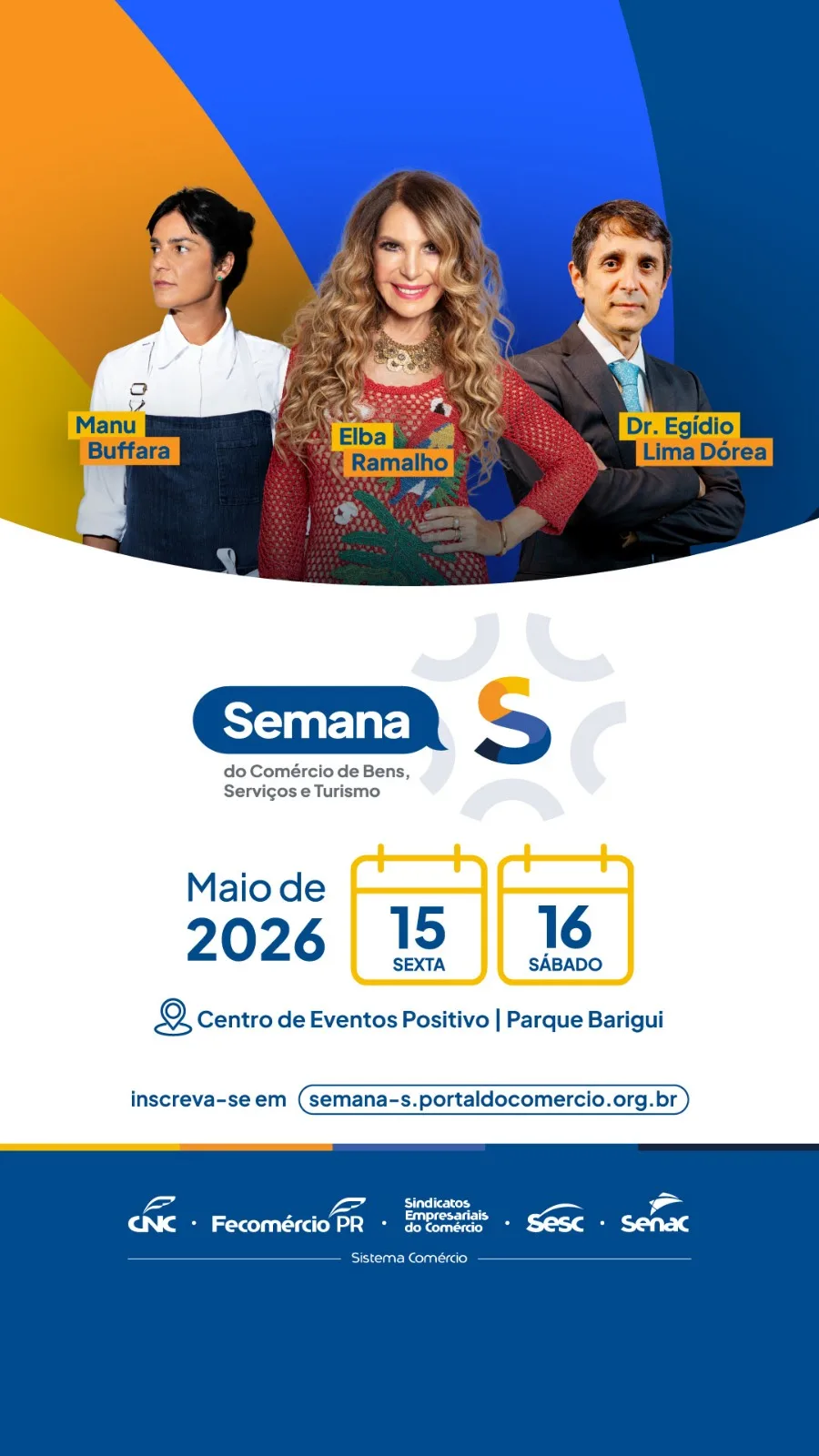 Evento Semana S do Comércio no Parque Barigui com atividades gratuitas em Curitiba