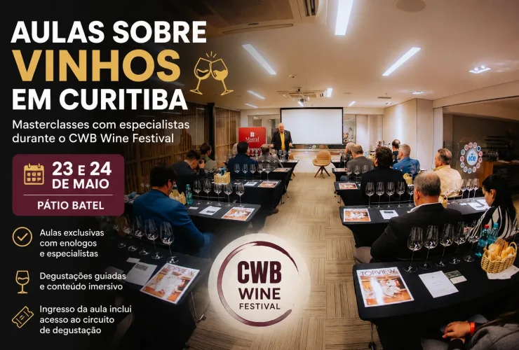 CWB Wine abre masterclasses com especialistas durante festival em Curitiba