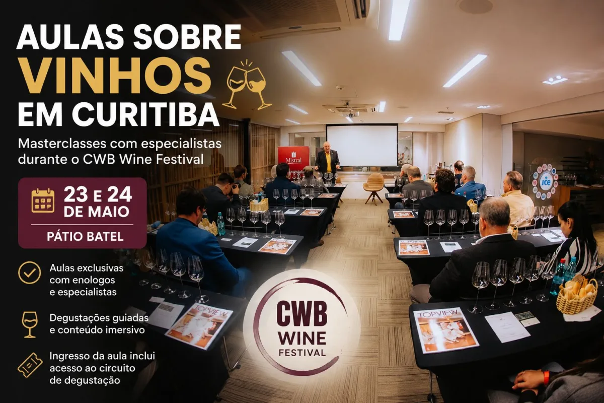 CWB Wine abre masterclasses com especialistas durante festival em Curitiba
