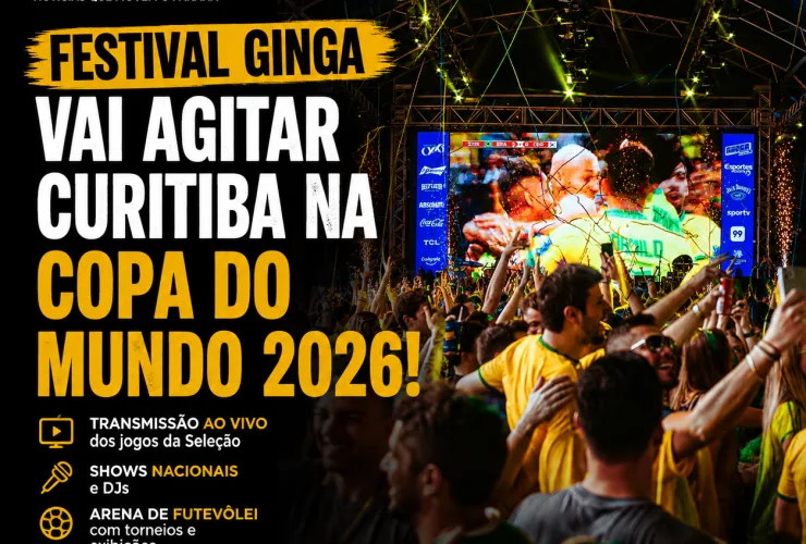 Com Seleção Brasileira convocada, Festival Ginga se prepara para a maior festa de Copa do Mundo em Curitiba