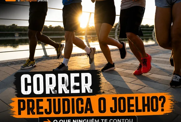 Pessoa correndo ao ar livre com foco na saúde dos joelhos e prática esportiva segura