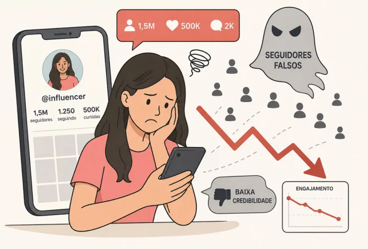 O ocaso dos influencers: seguidores falsos, publicidade disfarçada e a crise de credibilidade nas redes