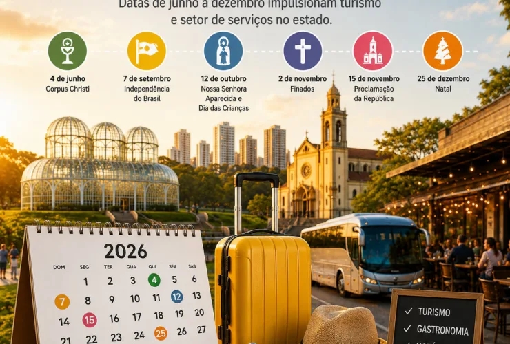 Feriados e viagens no Paraná 2026