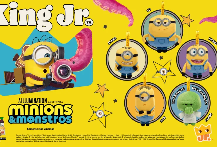 Minions invadem o Burger King em parceria ligada ao novo filme