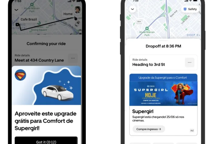 Supergirl chega à Uber Advertising com campanha de upgrade em viagens
