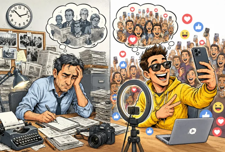 Influencers substituíram os jornalistas? A disputa pela atenção na era das curtidas