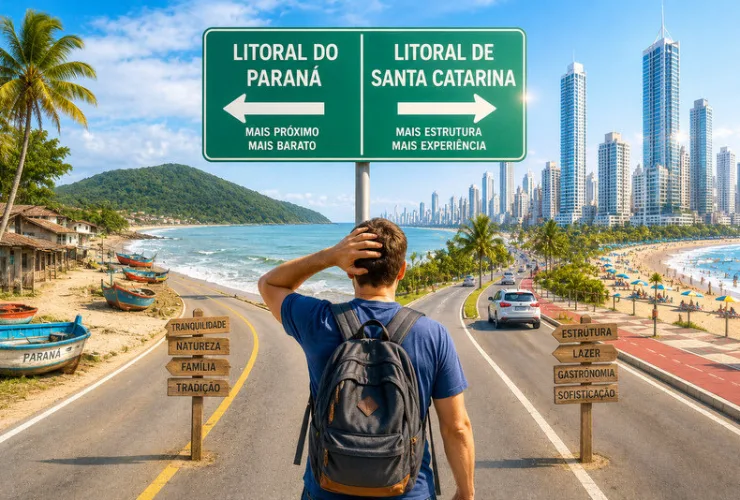 Curitibanos trocam o litoral do Paraná por Santa Catarina e criam um êxodo turístico nos feriados