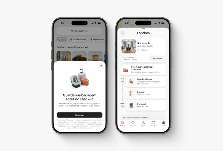 Airbnb amplia serviços no Brasil com guarda-volumes em Curitiba e transporte de aeroporto em cidades brasileiras