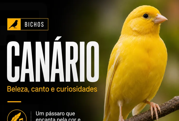 Canário: beleza, canto, cuidados e curiosidades sobre a ave