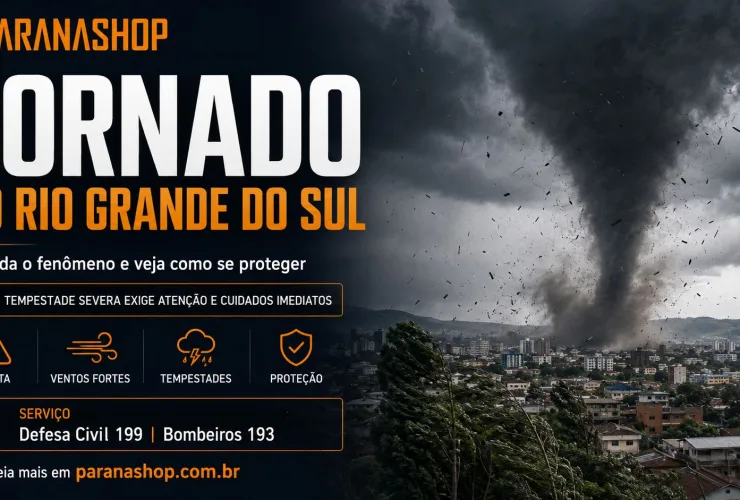 Tornado no RS: entenda o fenômeno e como se proteger