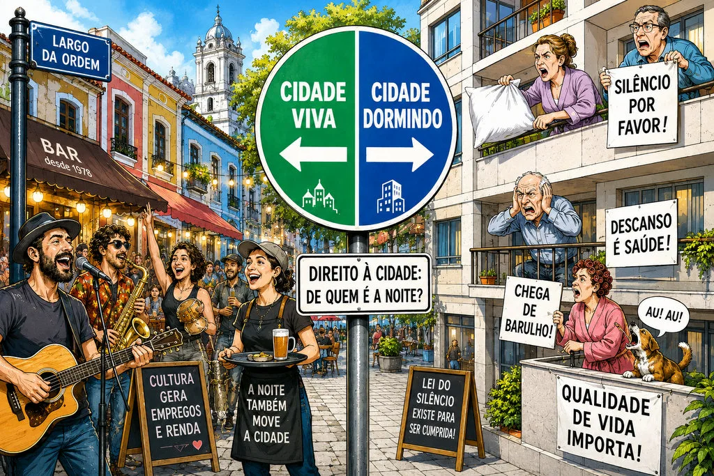 O avanço das reclamações por ruído coloca em xeque a boemia curitibana e divide opiniões sobre o direito à cidade.