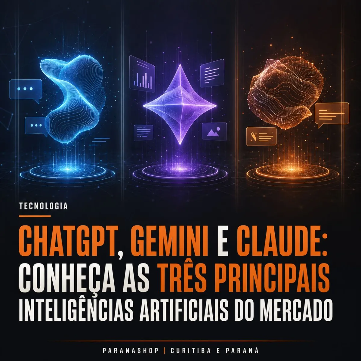 ChatGPT, Gemini e Claude: conheça as três principais inteligências artificiais do mercado