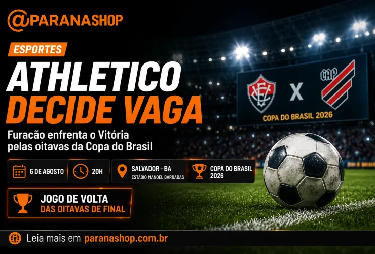 Giro Esportivo Paranashop: Athletico decide vaga na Copa do Brasil nesta quinta