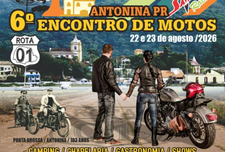 Antonina prepara 6º Encontro de Motos para reunir 5 mil motocicletas