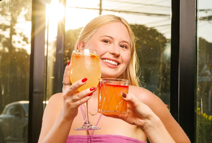 Drink autoral da nova carta do Áscua Cozinha de Fogo em Curitiba