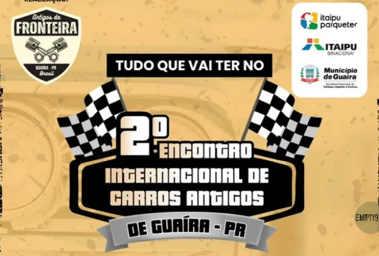 Encontro de carros antigos reúne colecionadores em Guaíra