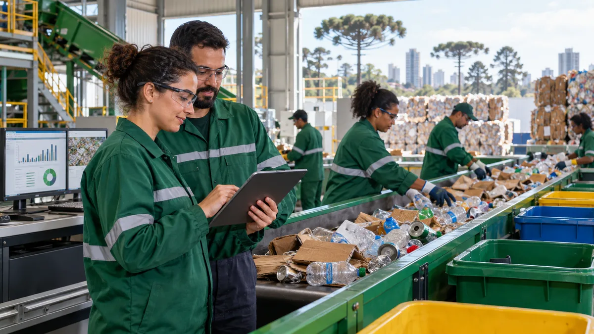 Tecnologia ajuda empresas de reciclagem a profissionalizar a operação em Curitiba