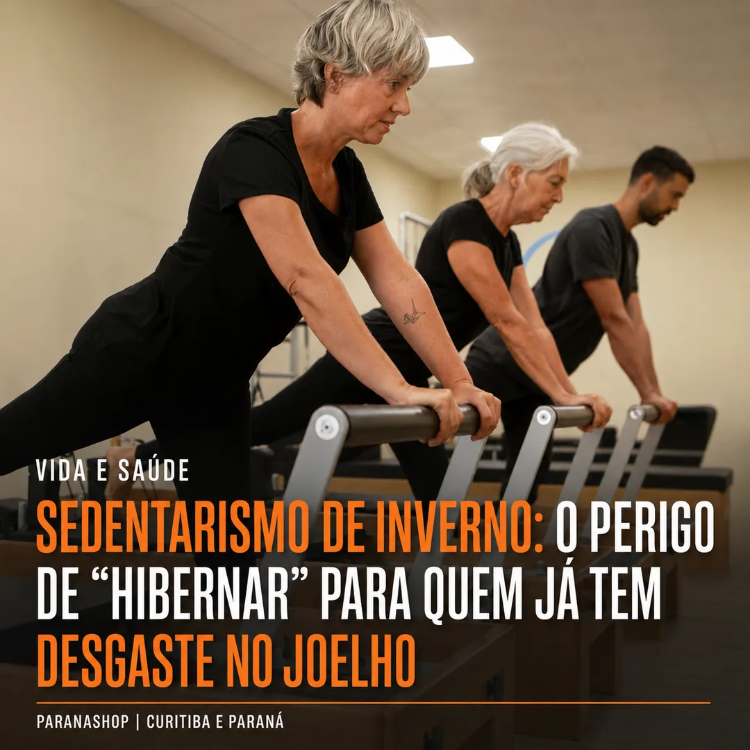 Sedentarismo de inverno: por que "hibernar" é perigoso para quem tem desgaste no joelho
